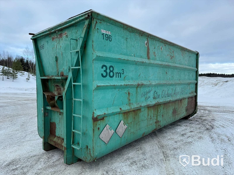 Lastväxlarcontainer Lastväxlarflak 38m3 med dörrar nr196