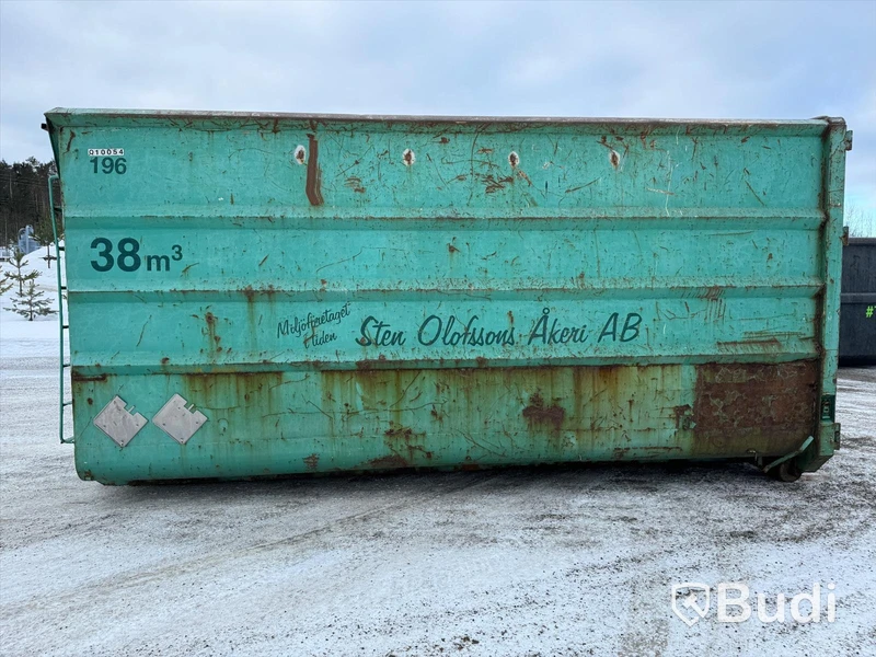 Lastväxlarcontainer Lastväxlarflak 38m3 med dörrar nr196