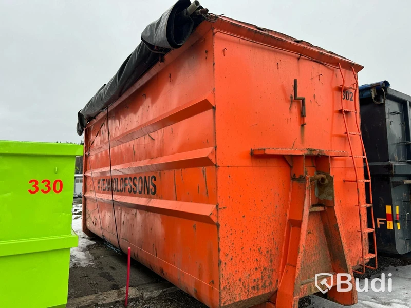 Lastväxlarcontainer Lastväxlarflak 38m2 med täckning CMT