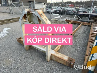Lastväxlarram med containerfäste