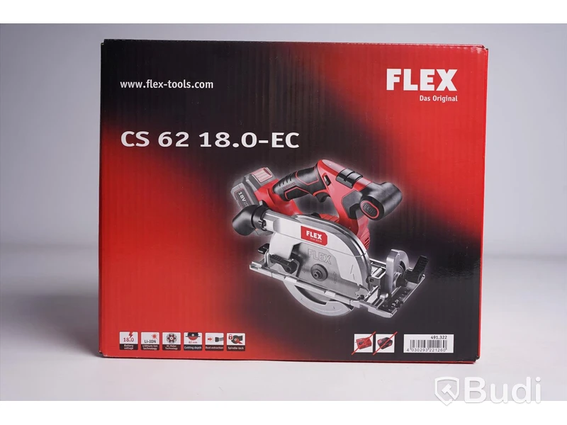 Cirkelsåg - FLEX CS 62 18.0-EC inkl. batteri och laddare. Ny.