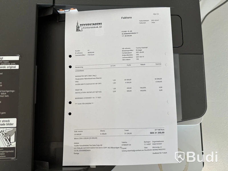 Färgkopiator, Nashuatec MPC3003