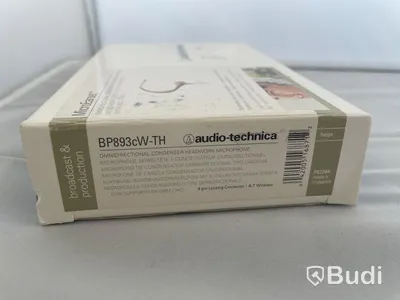 Audio-Technica Omnidirectional condenser headworn microphone 2st, BP89cW-TH, Ny