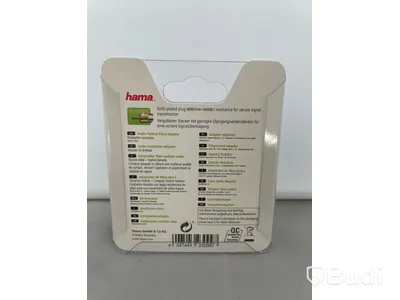 Hama Optical Fiber Adapter 90grader Toslink. Ny, Obruten förpackning