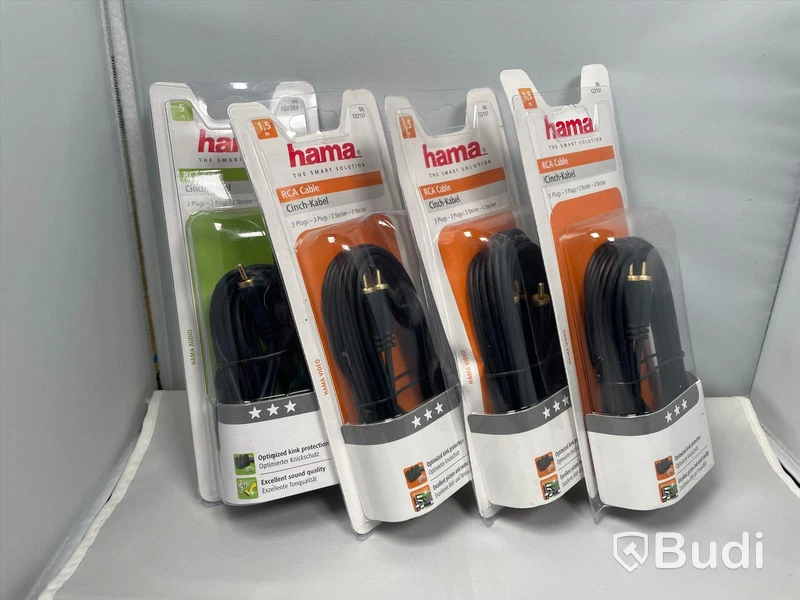 Hama RCA Cabel, 4 st. Ny, Obruten förpackning