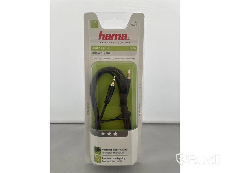 Hama Audio Cable 3,5mm Jack Plug, 6st. Ny, Obruten förpackning