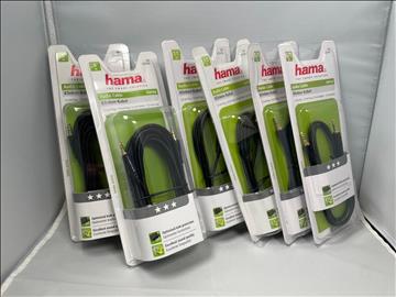 Hama Audio Cable 3,5mm Jack Plug, 6st. Ny, Obruten förpackning