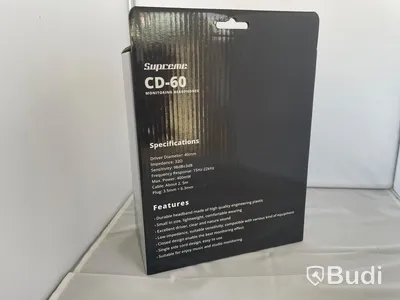 Supreme CD-60 Monitoring Headphones, 2 st. Ny, Obruten förpackning.