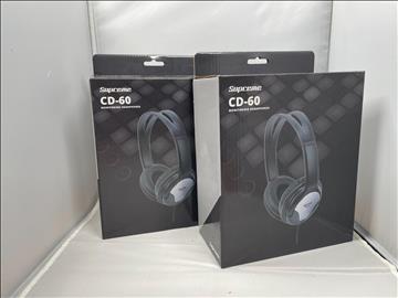 Supreme CD-60 Monitoring Headphones, 2 st. Ny, Obruten förpackning.