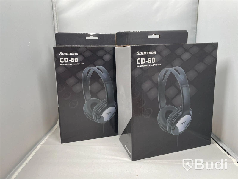 Supreme CD-60 Monitoring Headphones, 2 st. Ny, Obruten förpackning.