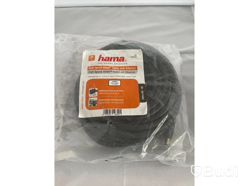 Hama High Speed HDMI Cabel 15m. Ny, Obruten förpackning