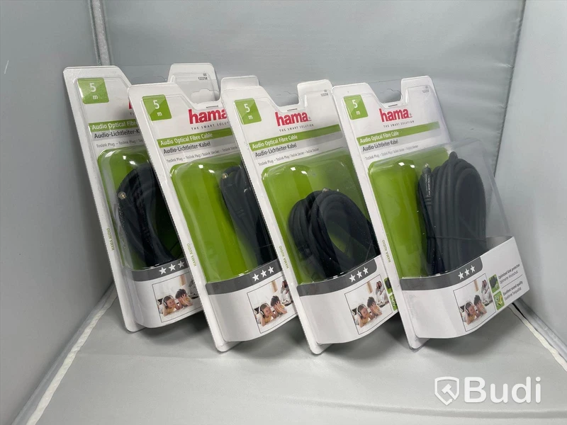 Hama Audio Optical Cabel - Toslink 4st, 5m. Ny Obruten förpackning