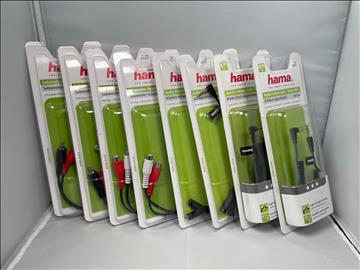 Hama Audio Adaptrar, 8st. Ny Obruten förpackning 
