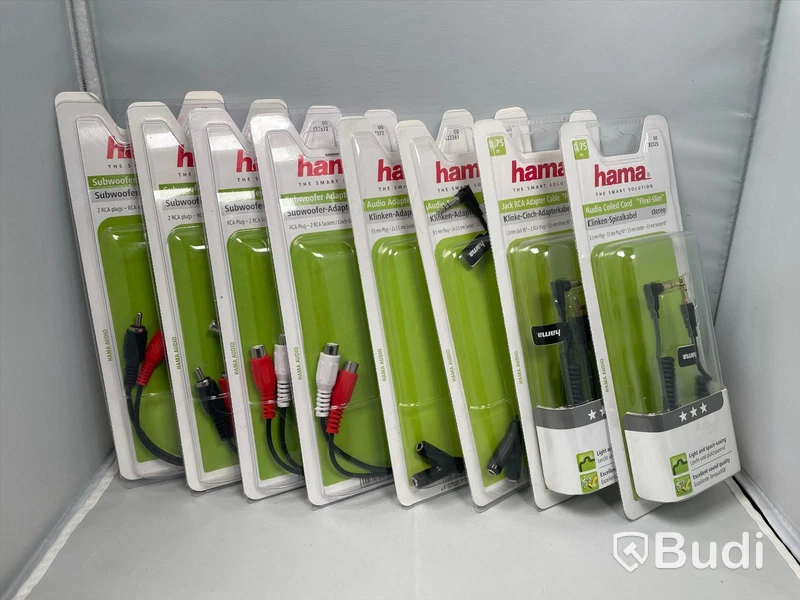 Hama Audio Adaptrar, 8st. Ny Obruten förpackning