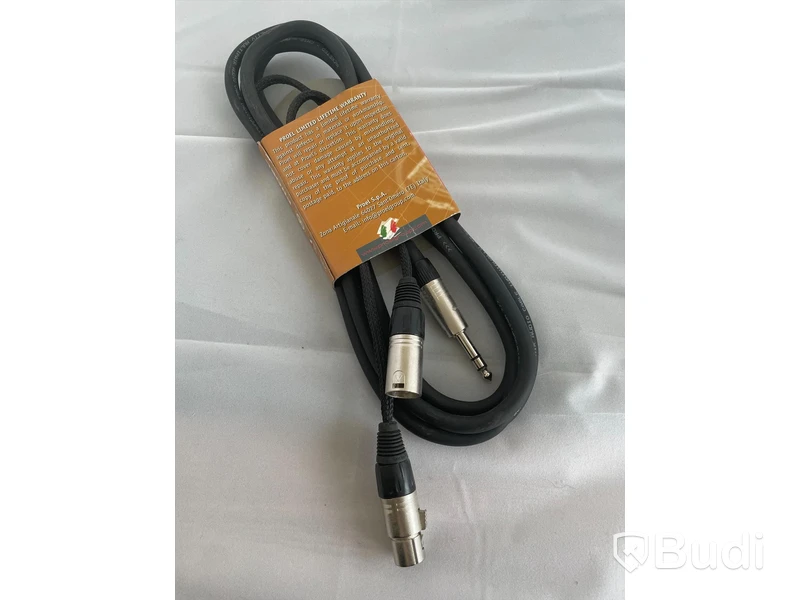 Proel Audio 3 m Telekabel till XLR hane och hona. Ny