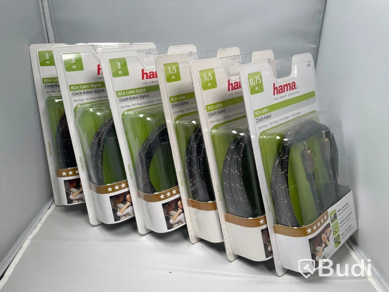 Hama RCA Cabel, 6st. Ny, Obruten förpackning