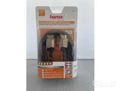 Hama Premium High Speed HDMI 2.0 Cabel,3st. Ny, Obruten förpackning