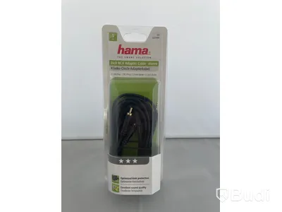 Hama Jack RCA Adapter Cable,2st. Ny, Obruten förpackning