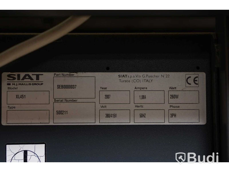 Förpackningsmaskin kartonger - SIAT XL451
