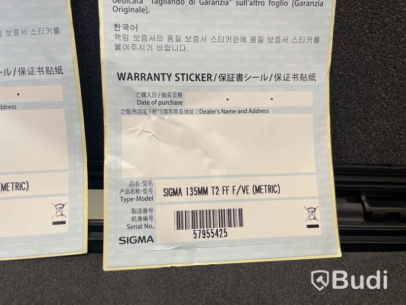 7 st. Kameraobjektiv med skyddsväska, Sigma för Sony E-mount