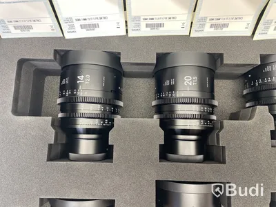 7 st. Kameraobjektiv med skyddsväska, Sigma för Sony E-mount