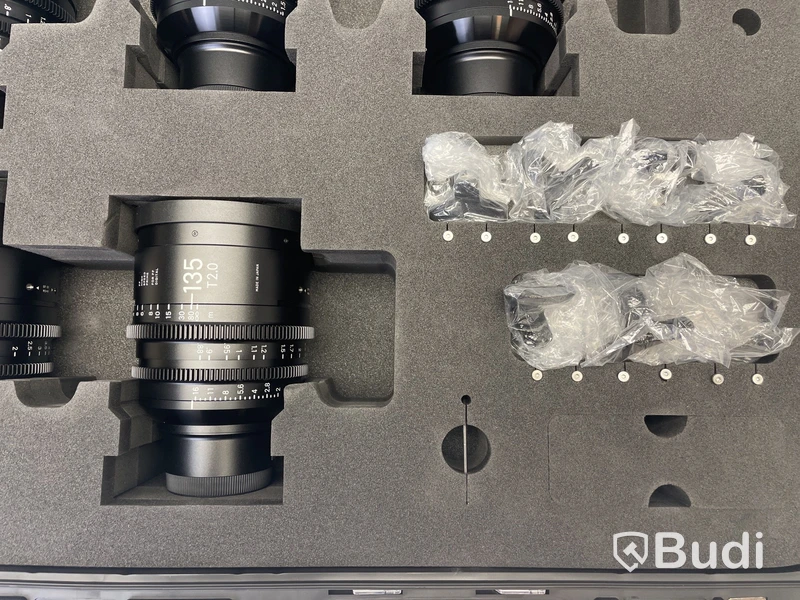 7 st. Kameraobjektiv med skyddsväska, Sigma för Sony E-mount