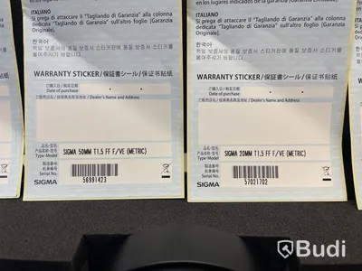 7 st. Kameraobjektiv med skyddsväska, Sigma för Sony E-mount