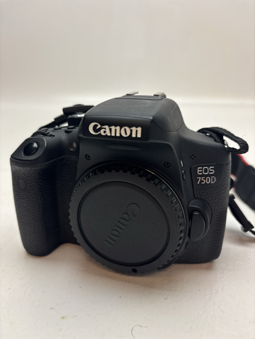 Kamerahus Canon EOS 750D inkl. diverse tillbehör