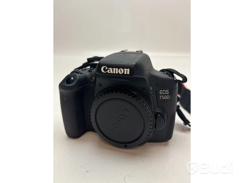 Kamerahus Canon EOS 750D inkl. diverse tillbehör