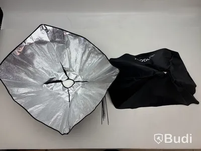 Softbox med stativ och väska