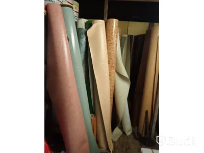 Lager med plastmattor och färg!
