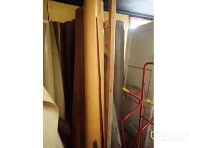 Lager med plastmattor och färg!