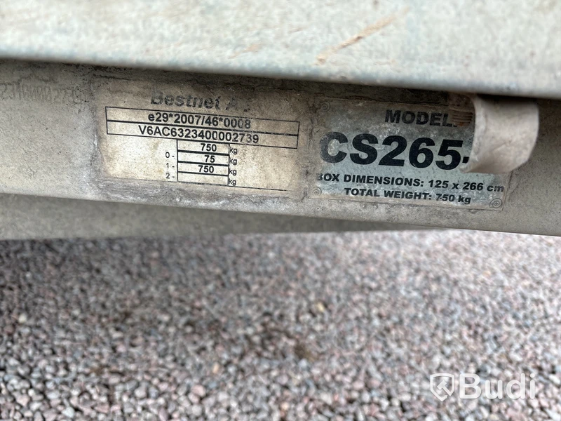 Släpvagn med grindar Tiki CS265-R, 2014