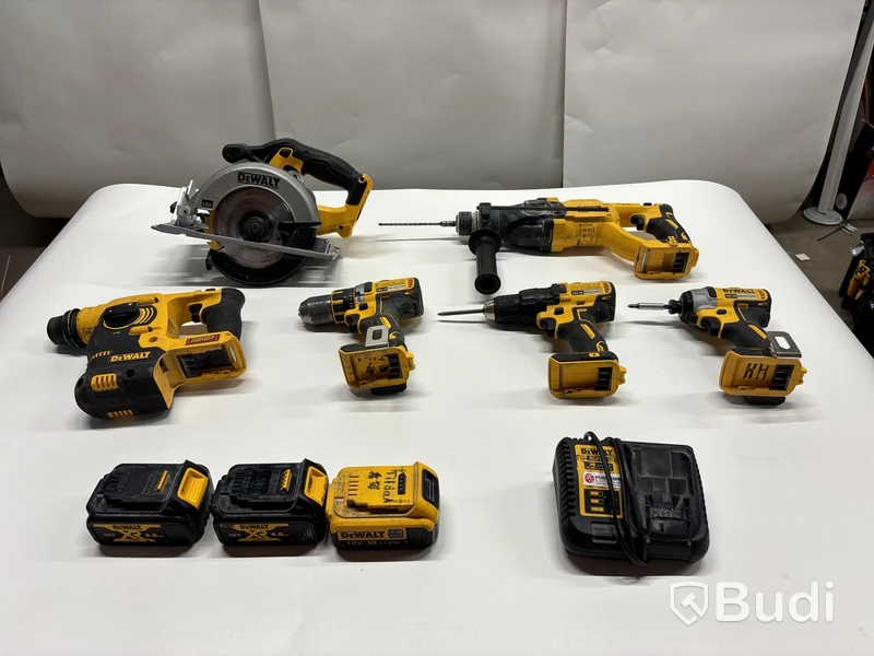 6 st elhandmaskiner Dewalt
