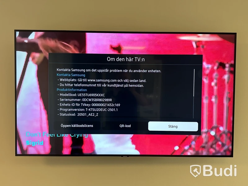 55” TV Samsung UE55TU6905KXXC