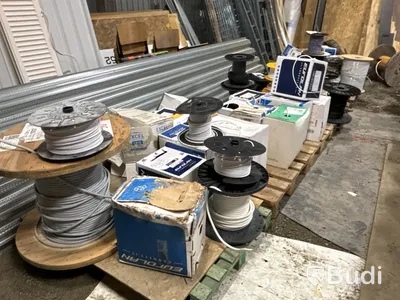 Stort parti elkabel, flexrör & kabelstegar m.m