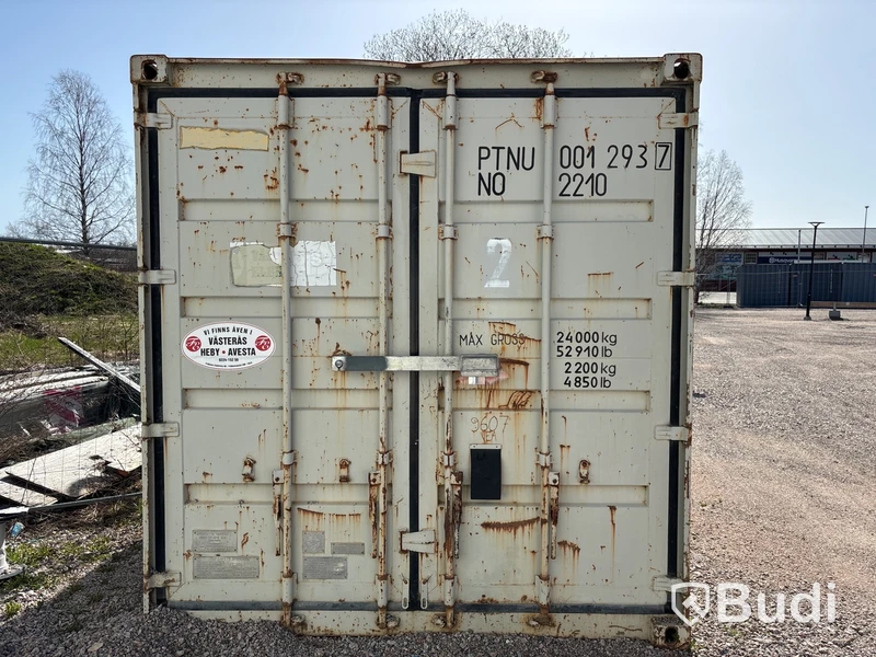 20 fots container inklusive innehåll