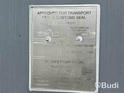 20 fots isolerad container