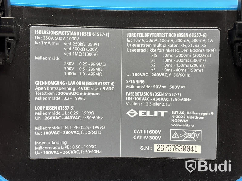 Installationstestare Elit EuroMaster E3