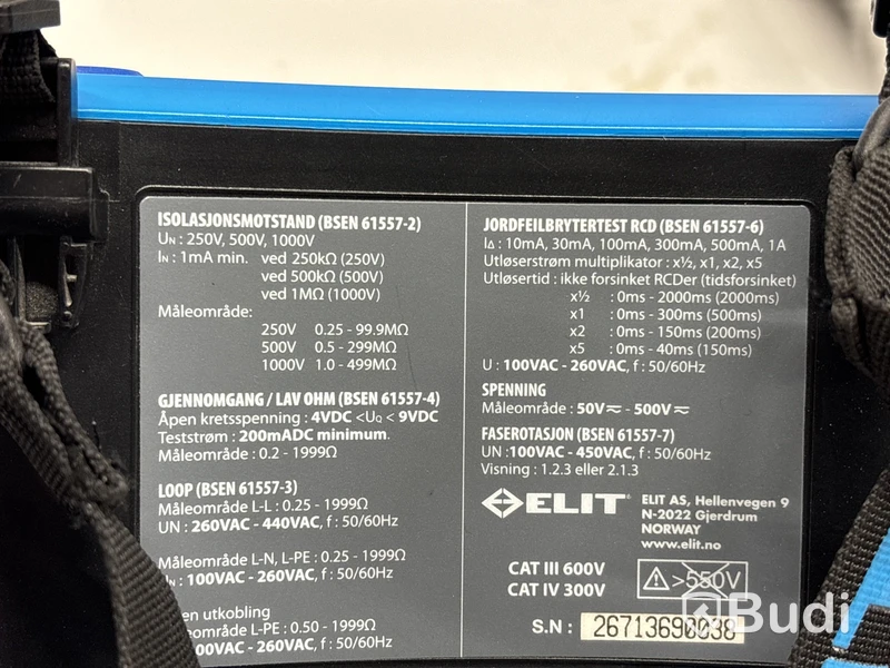 Installationstestare Elit EuroMaster E3