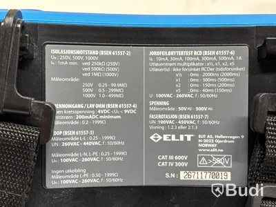 Installationstestare Elit EuroMaster E3