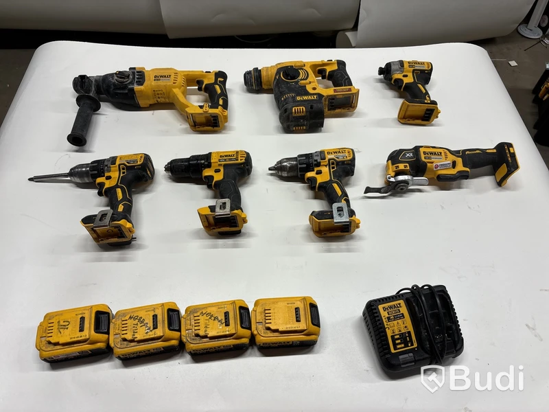 7 st elhandmaskiner Dewalt