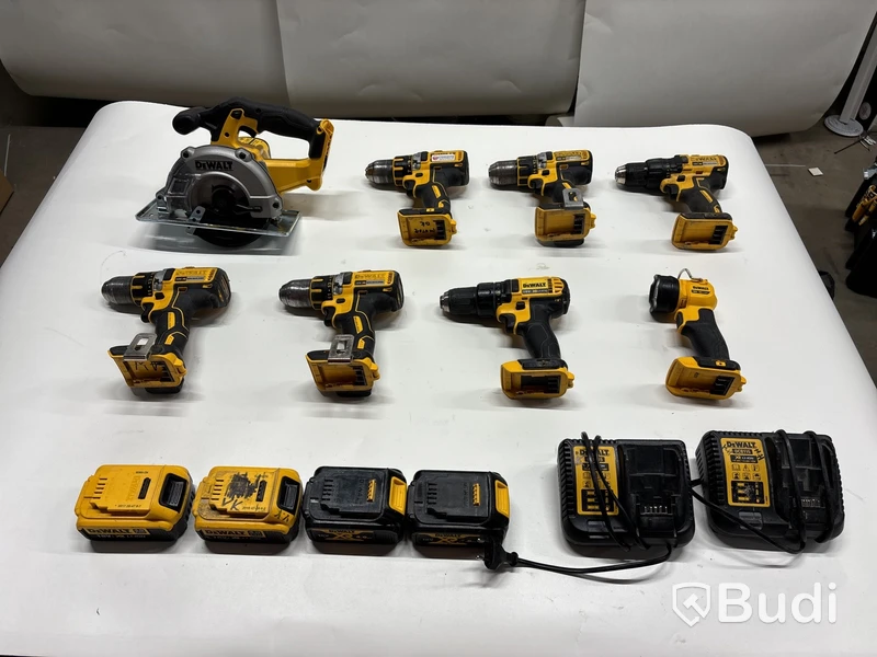 7 st elhandmaskiner Dewalt