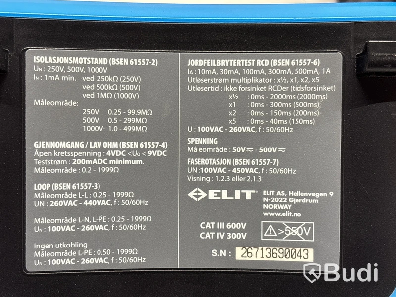 Installationstestare Elit EuroMaster AutoEv