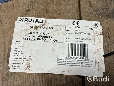 Brandresistent halogenfri brandlarmskabel Novosafe 10x2x1 röd - 500 m