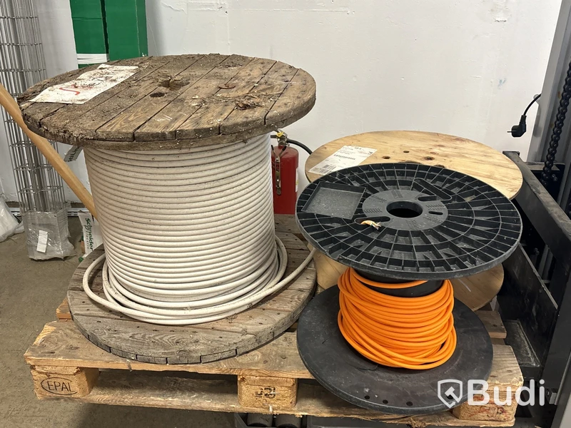 Parti kabel & blandat elmaterial - 12 pallar