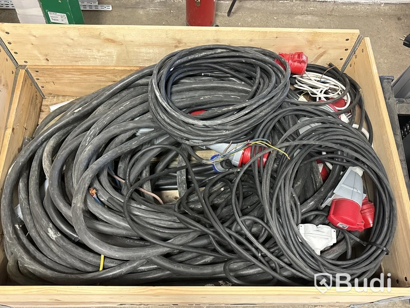Parti kabel & blandat elmaterial - 12 pallar