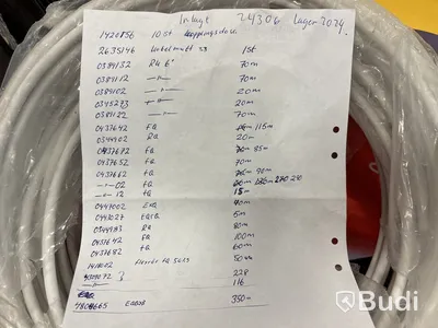 Parti kabel & blandat elmaterial - 12 pallar