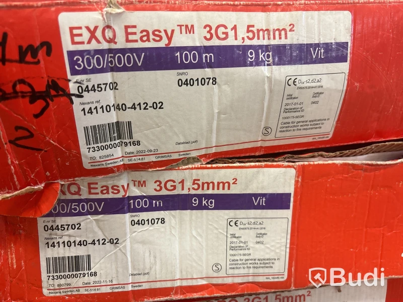 Parti elkabel 3G 1,5 mm²