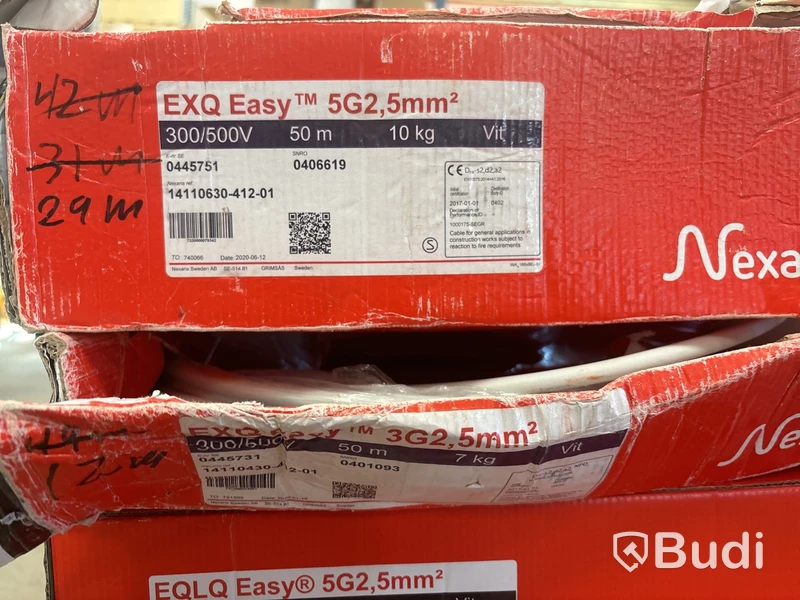 Parti elkabel 5G 1,5 & 2,5 mm²